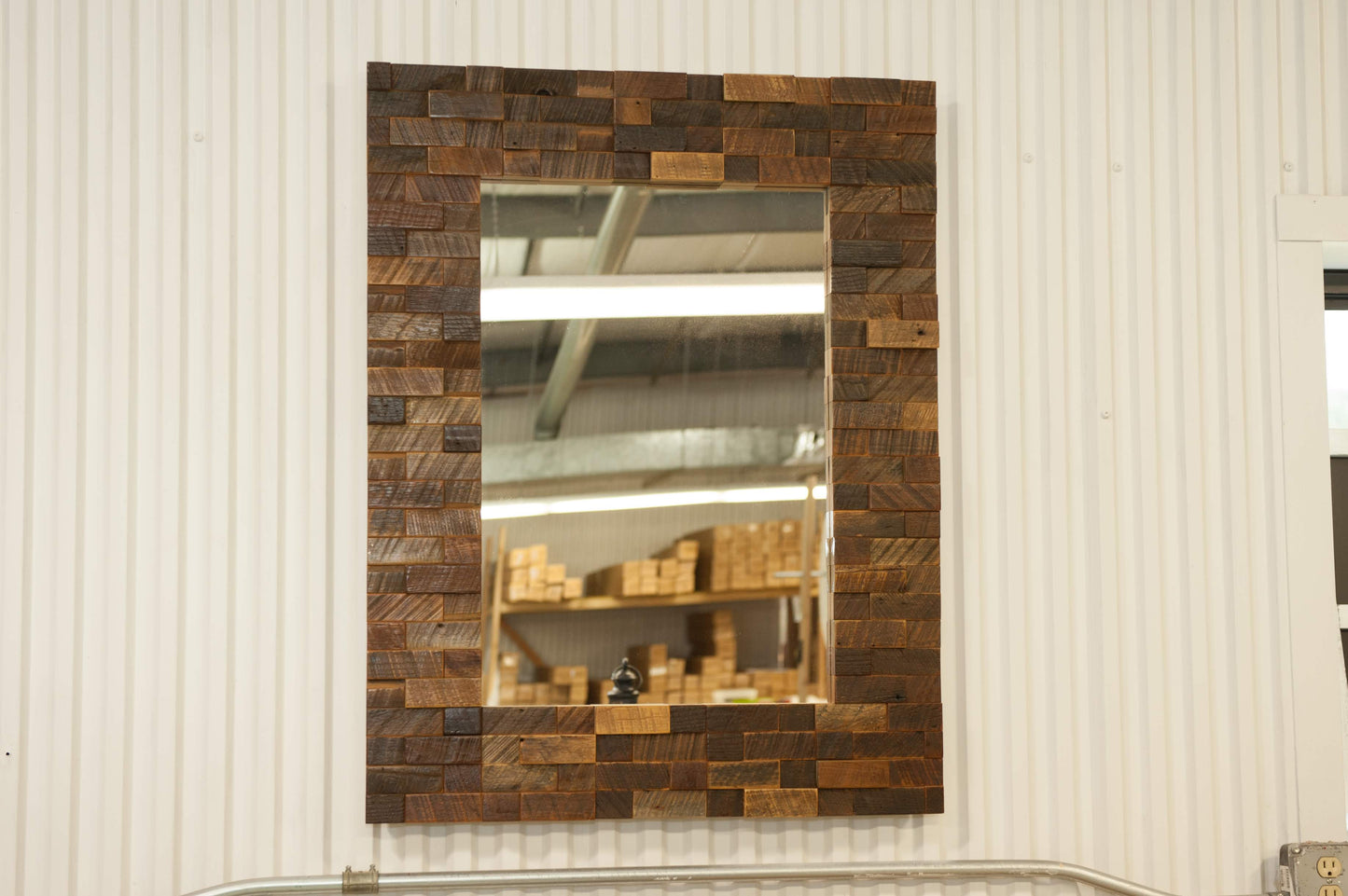 Checkerboard Mirror POS - Rustic Red Door Co.
