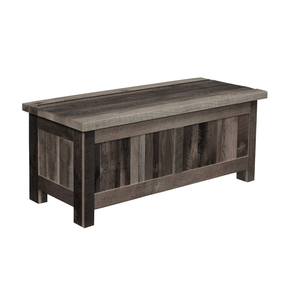 Gray Barnwood Blanket Chest