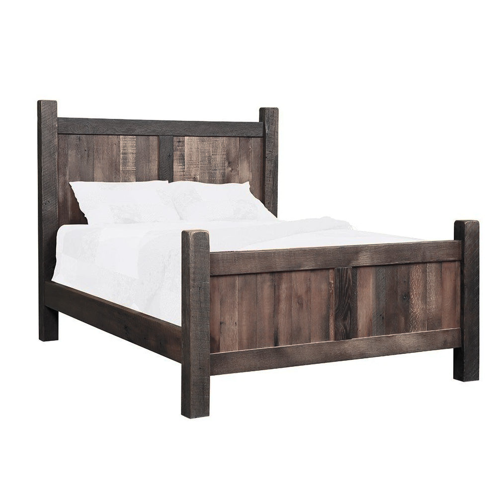 Antique Slate, Gray Barnwood Bed Frame