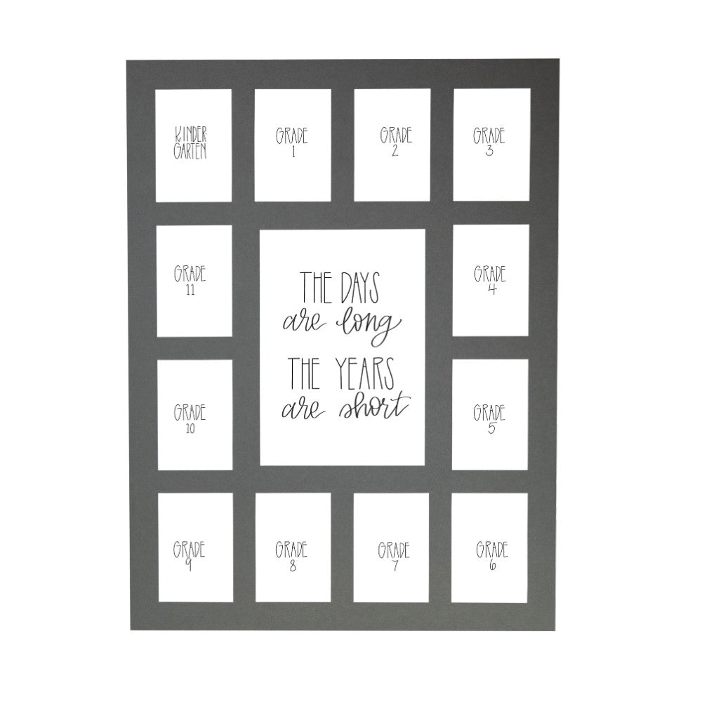 school year picture mat in Gray