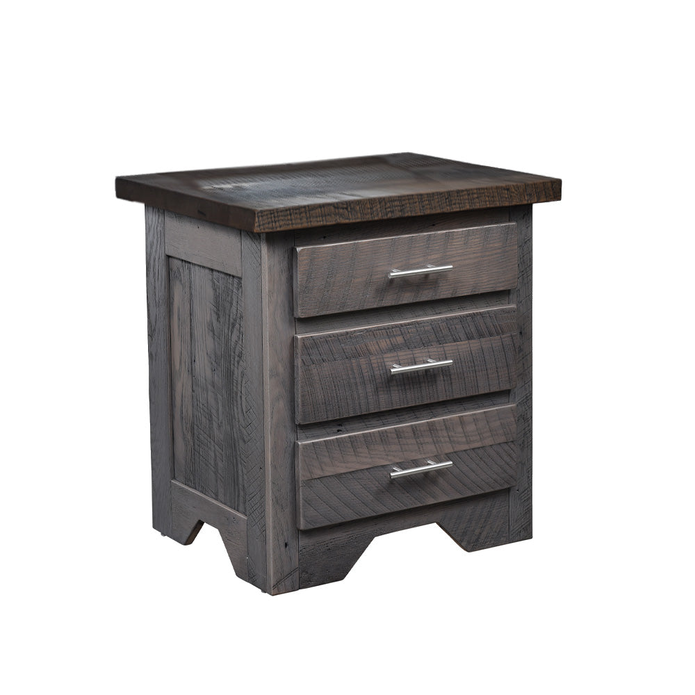 Lander Gray Rustic Farmhouse Nightstand