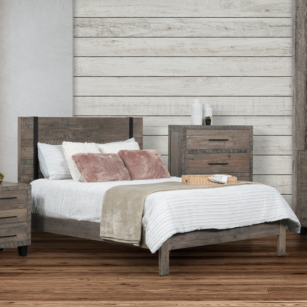 Marian Contemporary Barnwood Bed Frame