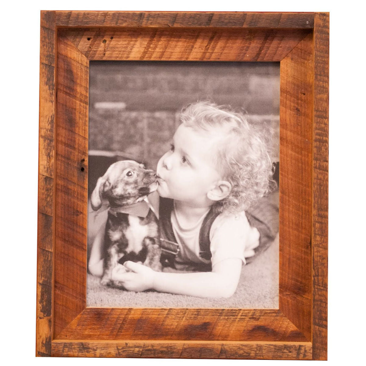 11x14 Reclaimed Wood Frame with Wooden Mat - Rustic Red Door Co.