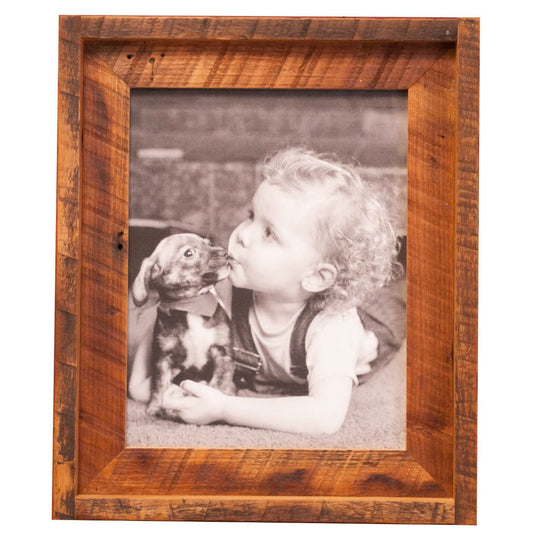 11x14 Reclaimed Wood Frame with Wooden Mat - Rustic Red Door Co.