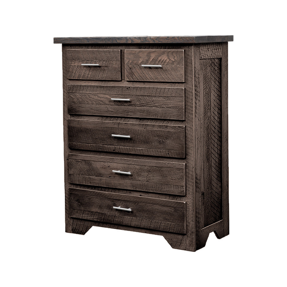 Lander Modern Farmhouse Dresser, Provincial Stain, 6 Drawers