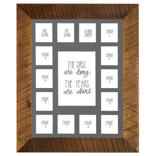 school year photo gray mat 15 photo openings