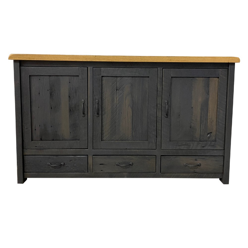 rustic entertainment center