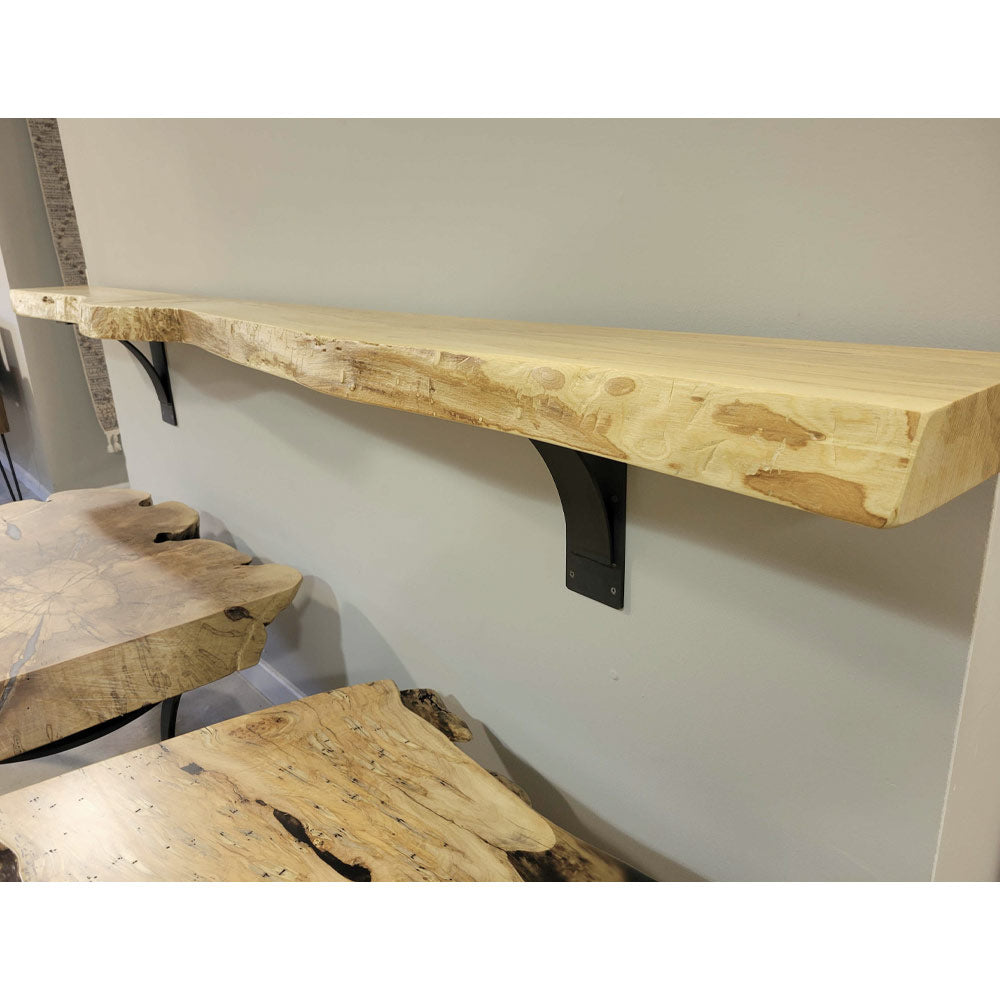 99" Live Edge Ash Mantel