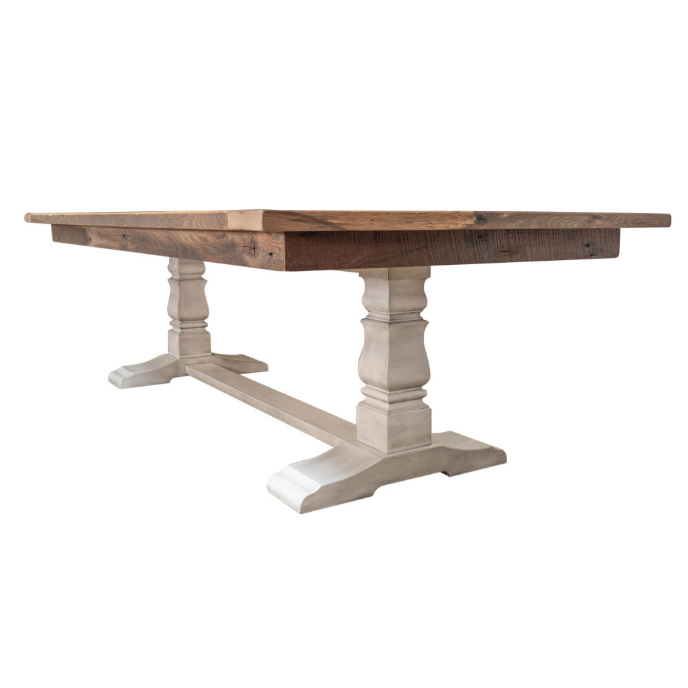 8' Avon Farmhouse Reclaimed Barnwood Dining Table, Provincial