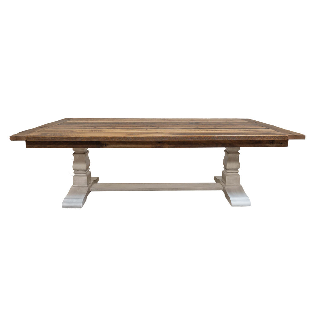 8' Avon Farmhouse Reclaimed Barnwood Dining Table, Provincial