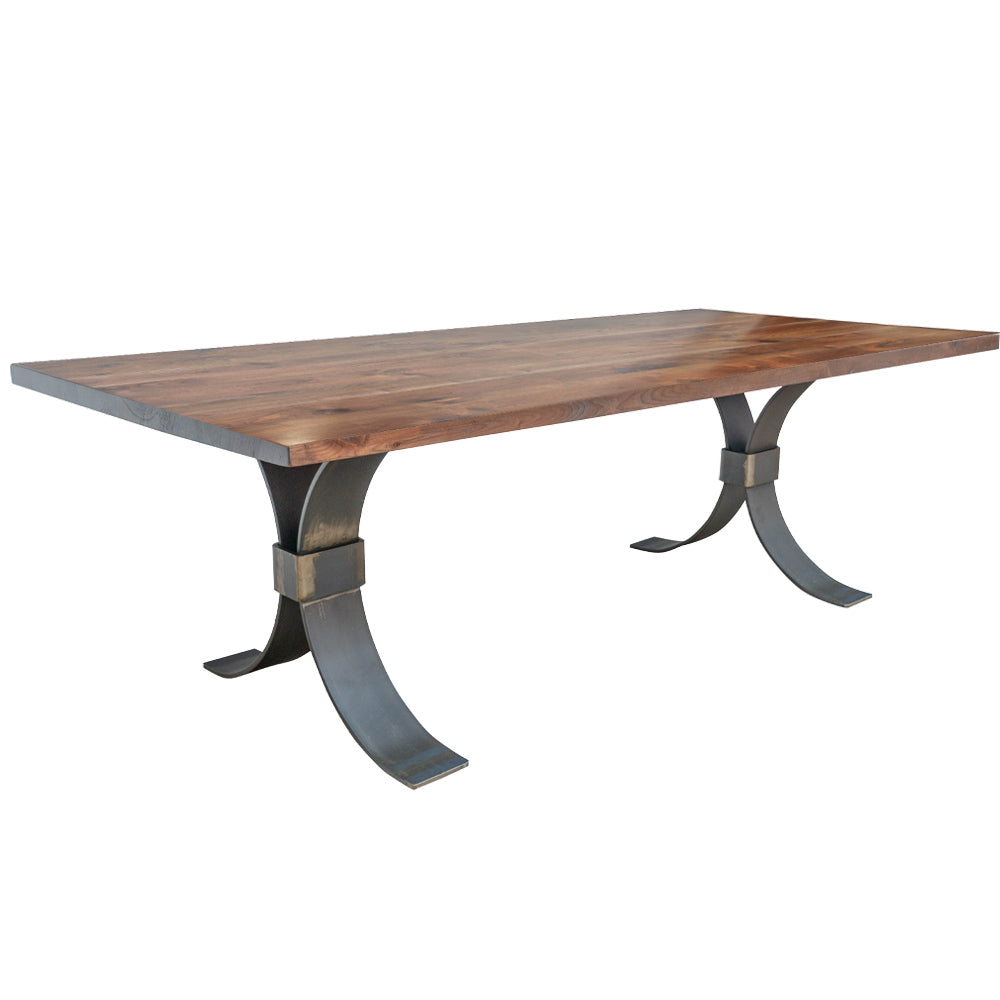 Beckett Walnut Wood Dining Table