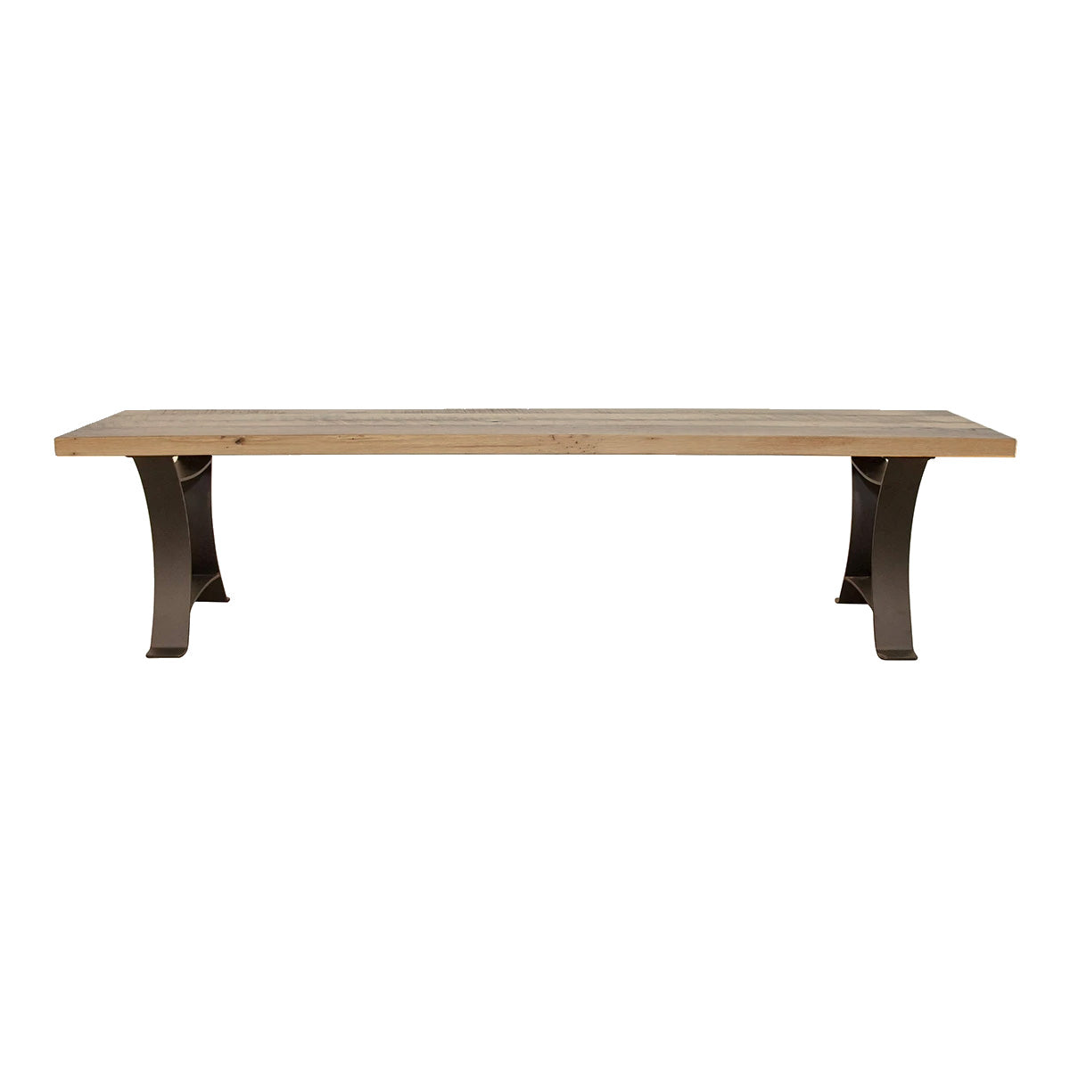 Boone Rustic Dining Bench, Reclaimed Wood, Provincial Stain