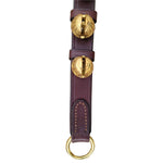 Brown Leather with Solid Brass Jingle Bells
