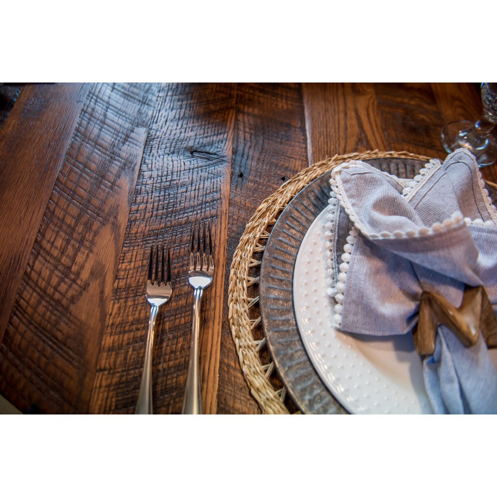 60" Granby Round Reclaimed Barnwood Dining Table