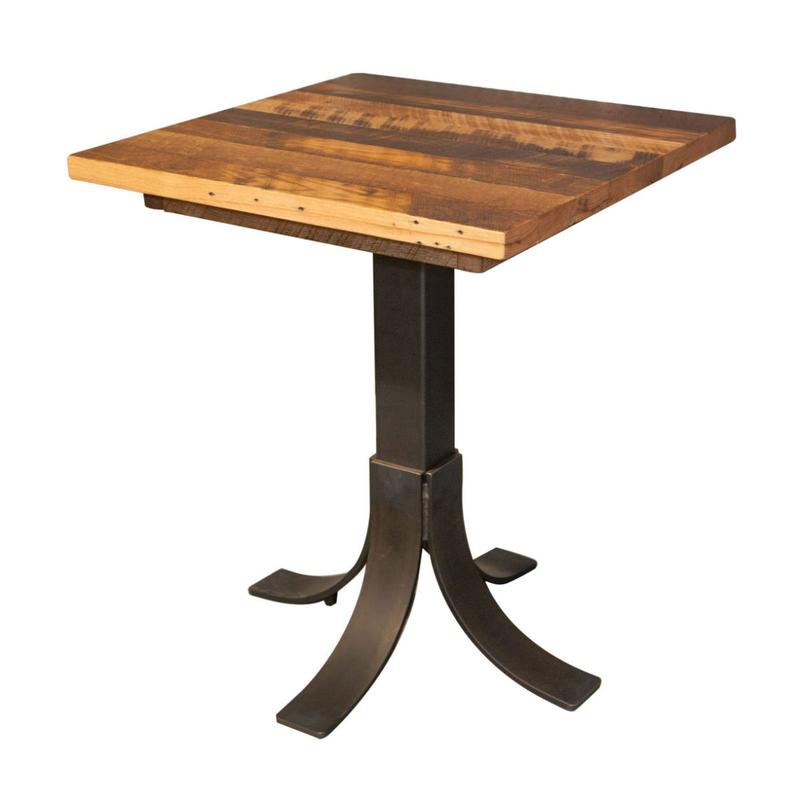 Drake Reclaimed Wood Bar Table Rustic Red Door - Main Image