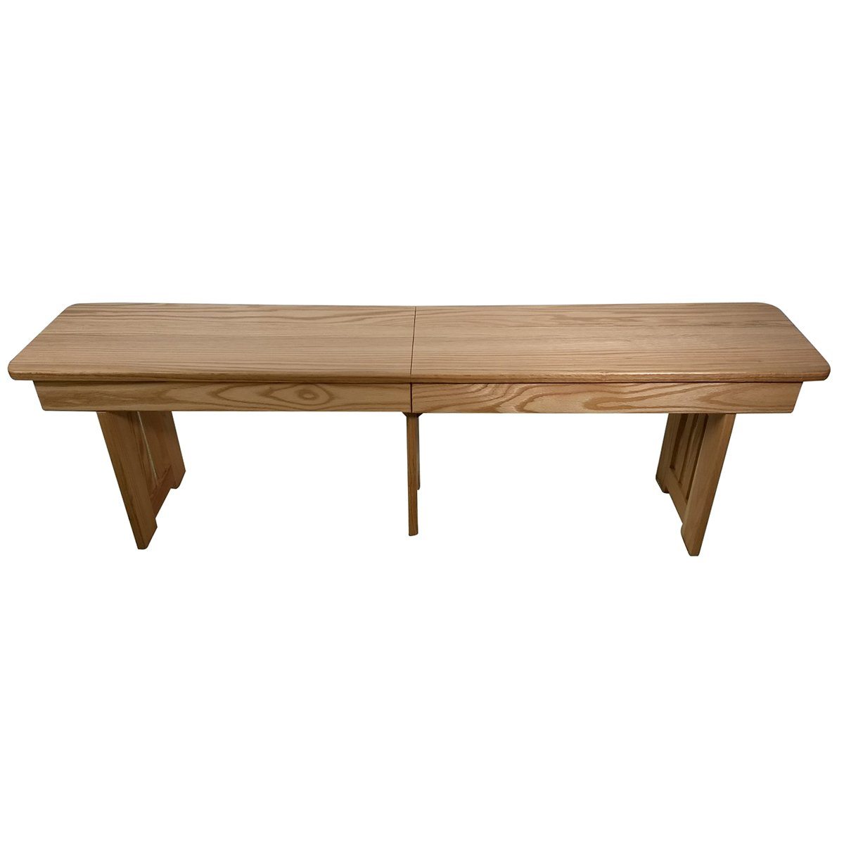 Extendable Mission Oak Bench