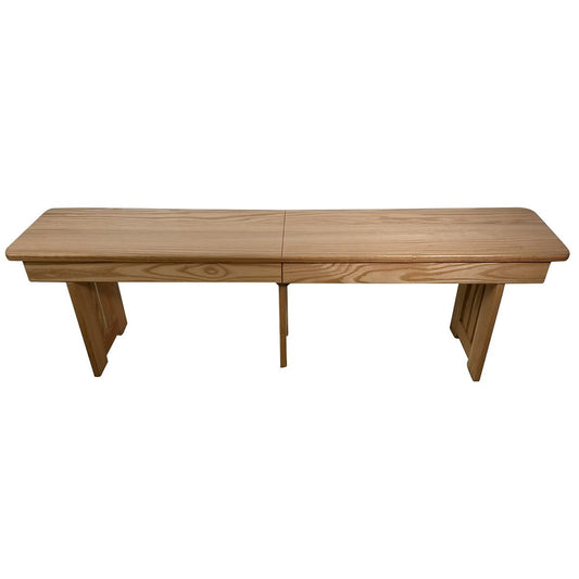 Extendable Mission Oak Bench