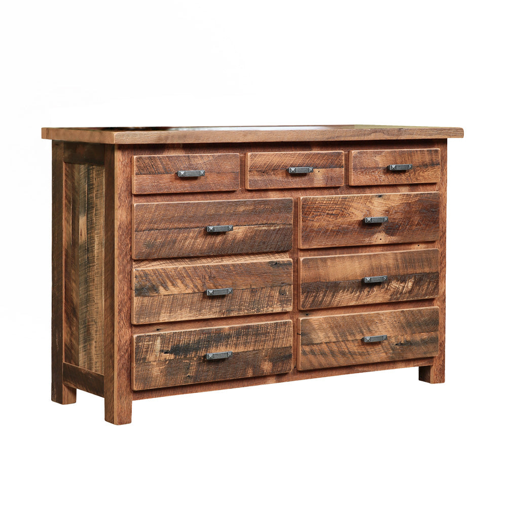 Fullerton 9 Drawer Barnwood Dresser