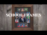 11x14 Barnwood School Picture Frame, Black Mat