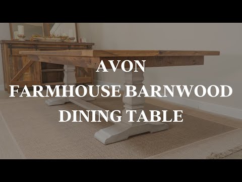 farmhouse solid wood dining table