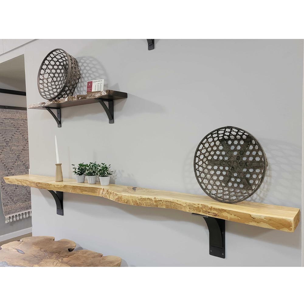 99" Live Edge Ash Mantel