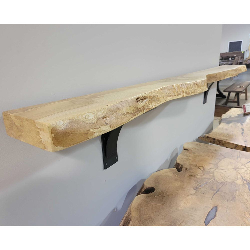 99" Live Edge Ash Mantel