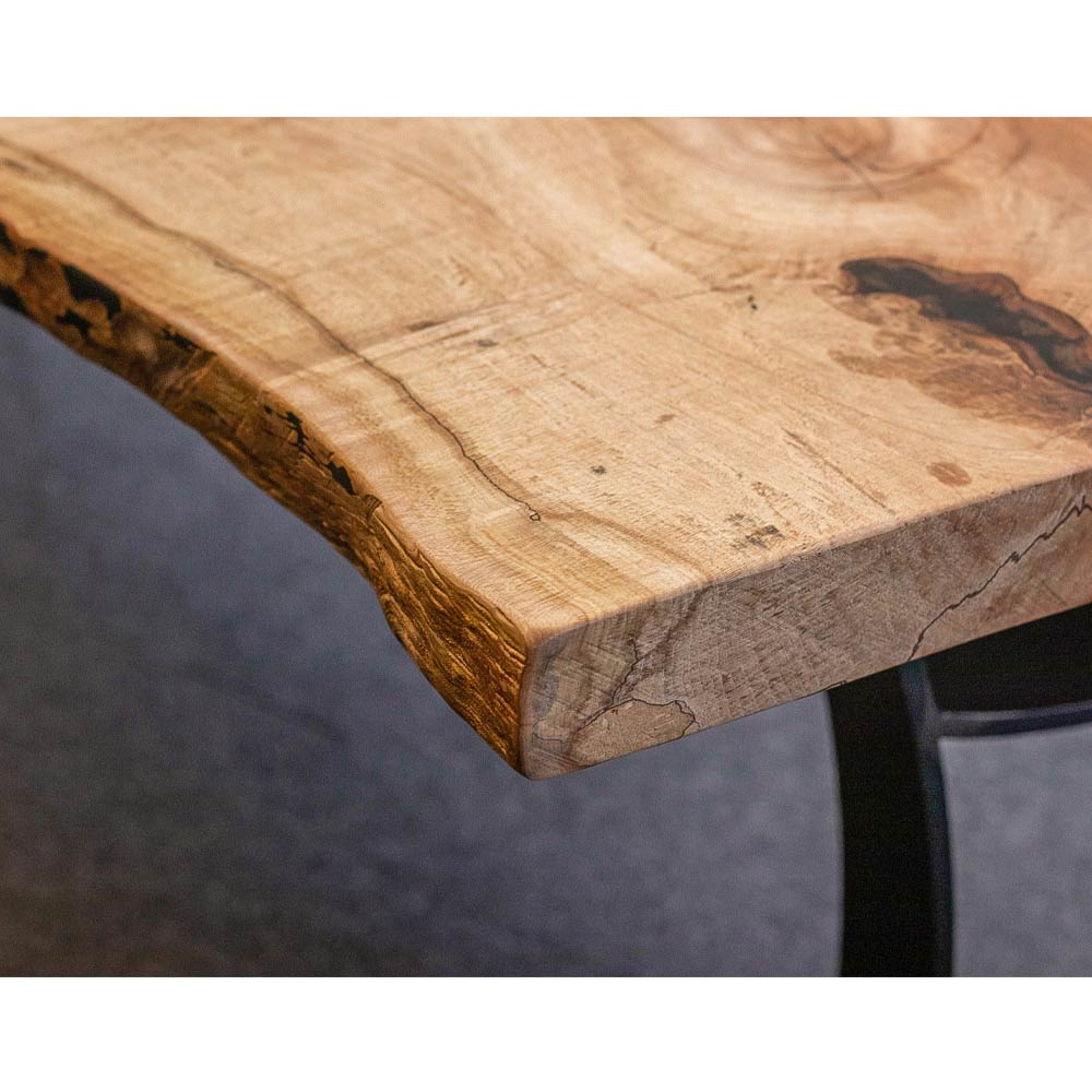 Maple Wood Live Edge Desk