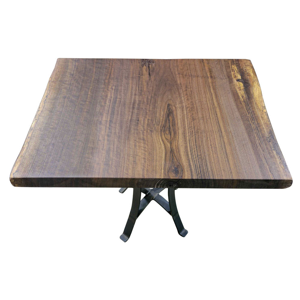 18" Rustic Walnut Live Edge End Table