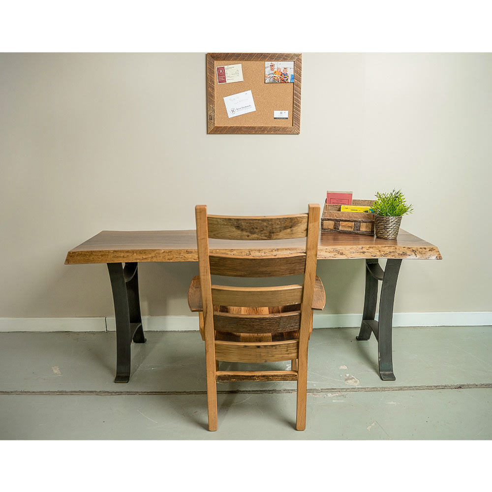 Live edge wood desk