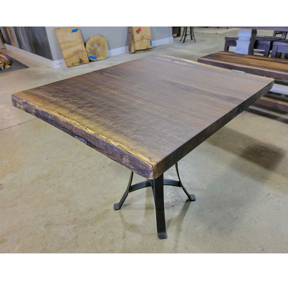 18" Rustic Walnut Live Edge End Table