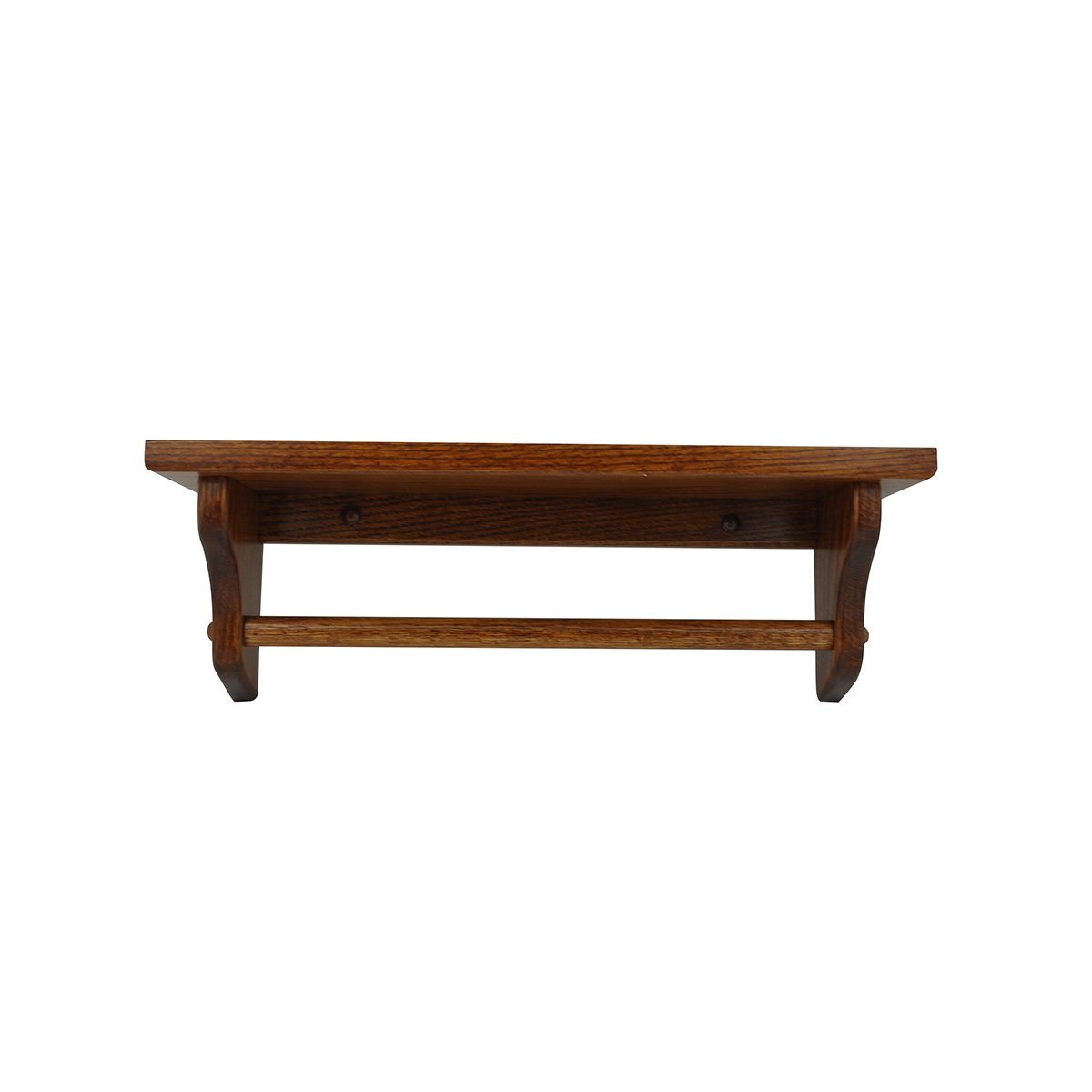 oak wood towel bar shelf, michaels stain