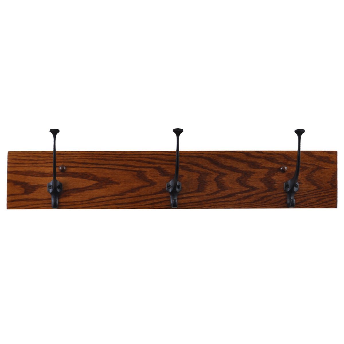 Mission style coat hanger, oak wood, michaels stain, 3 hooks