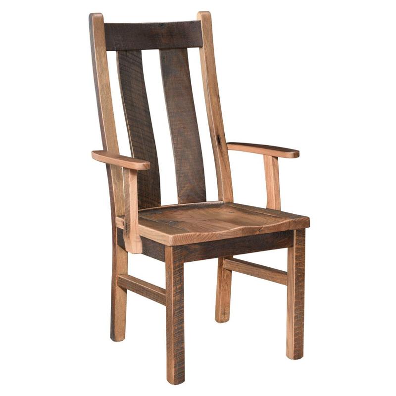 Pathway Reclaimed Wood Dining Chair, With Arms