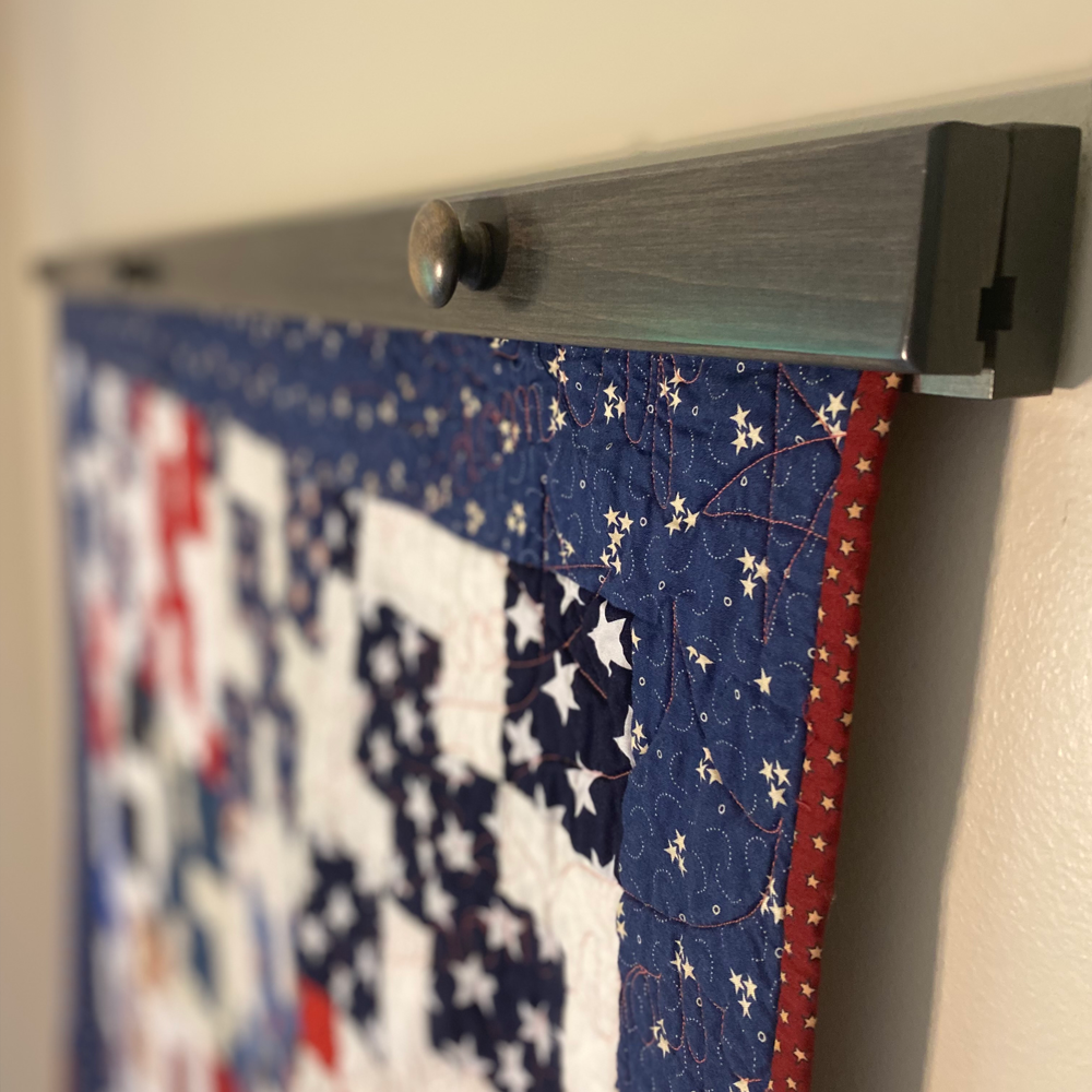 example of quilt hanger clamp