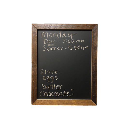 rustic reclaimed wood chalkboard 11x14