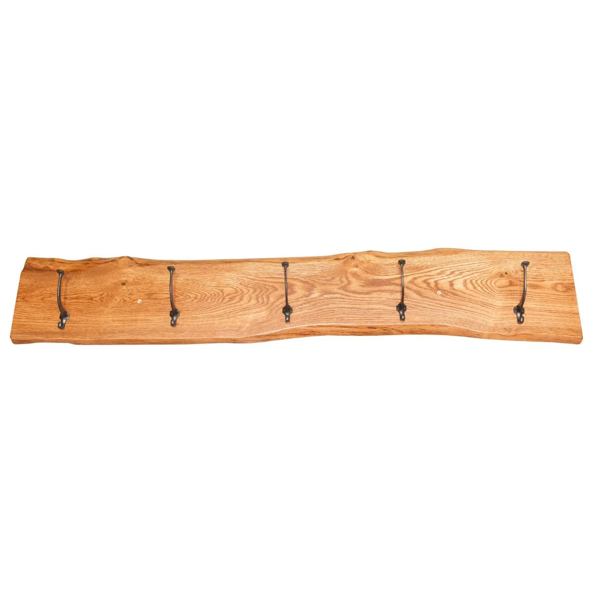 Live Edge Coat Rack, Rustic Oak Wood, Michaels Stain