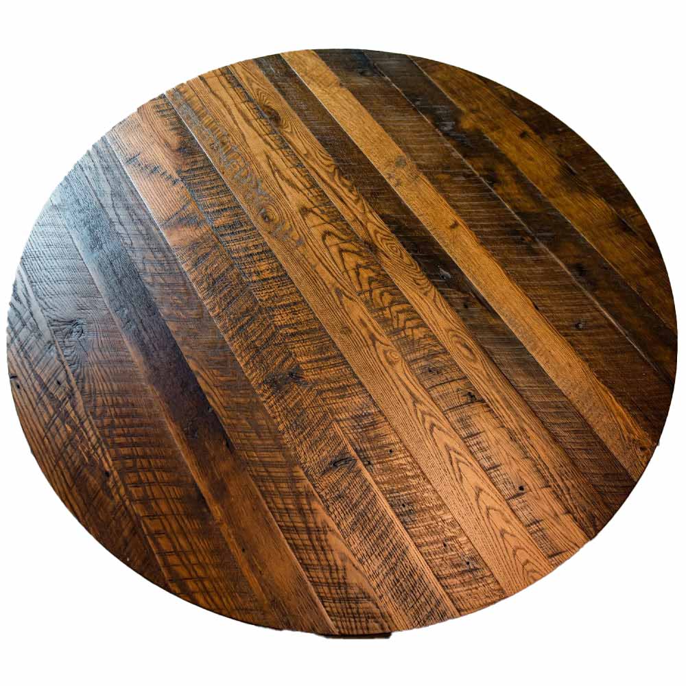 60" Granby Round Reclaimed Barnwood Dining Table