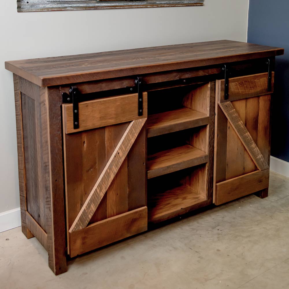 60" Pierce Rustic Entertainment Center