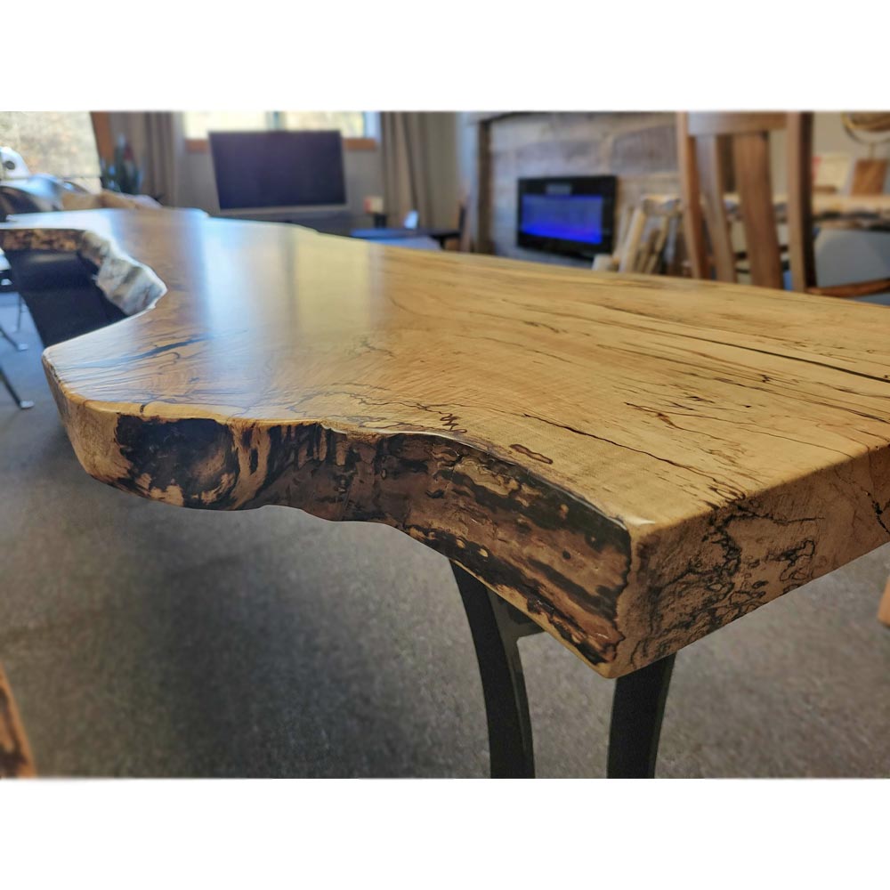 100" Live Edge Maple Console Table