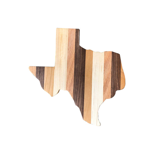 rustic texas shaped cutting board