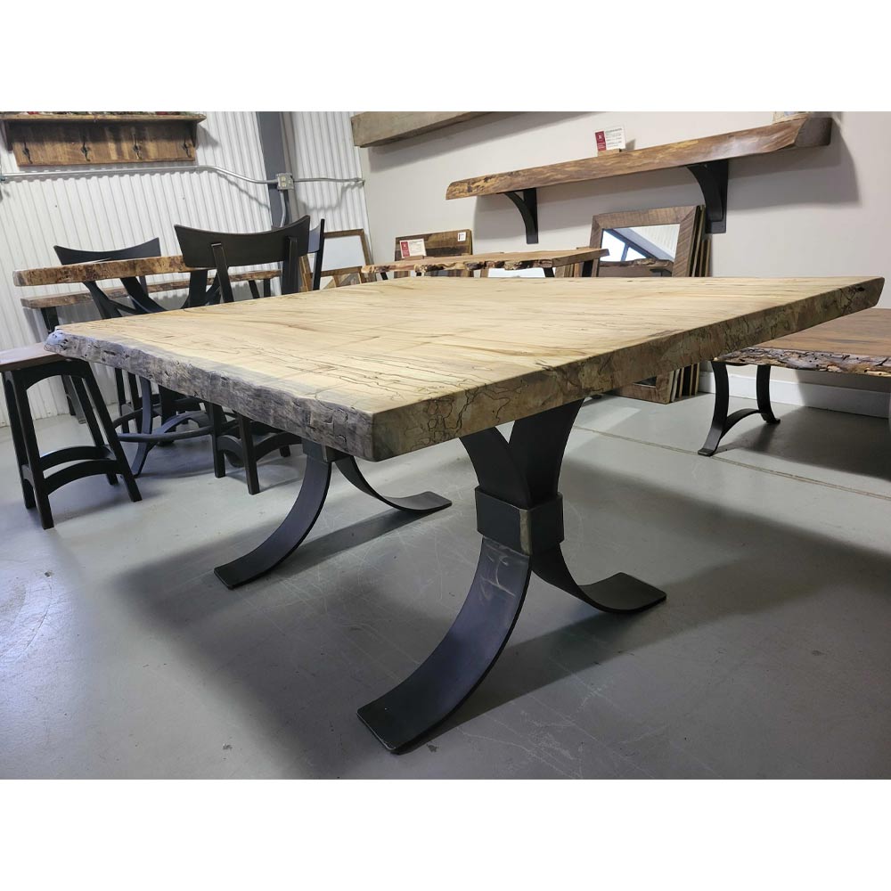 68" Live Edge Spalted Maple Dining Table