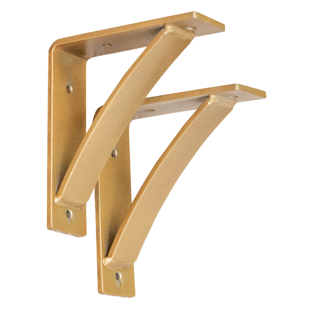 Gold Shelf Brackets, Steel