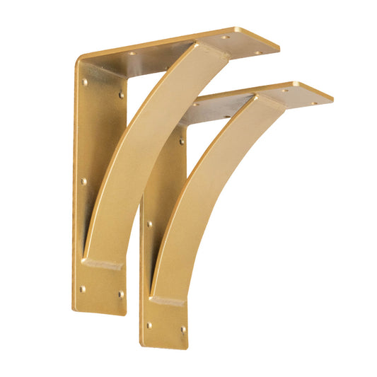 sun gold steel mantel brackets