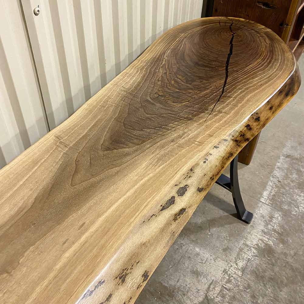 Live Edge Walnut Console Table Unique