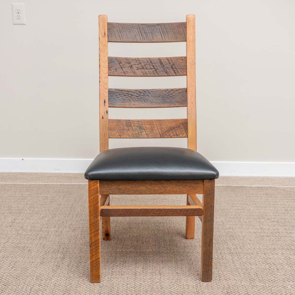 Faux Leather Seat Dining Chair