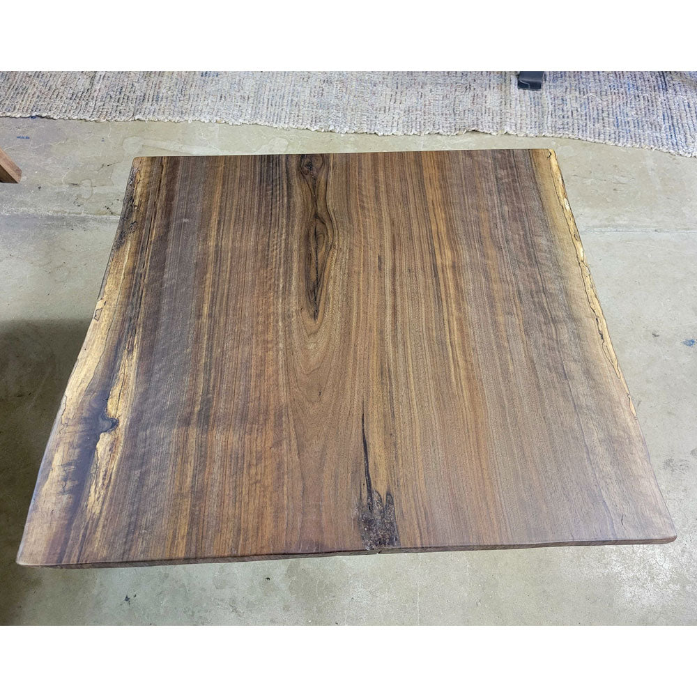 18" Rustic Walnut Live Edge End Table