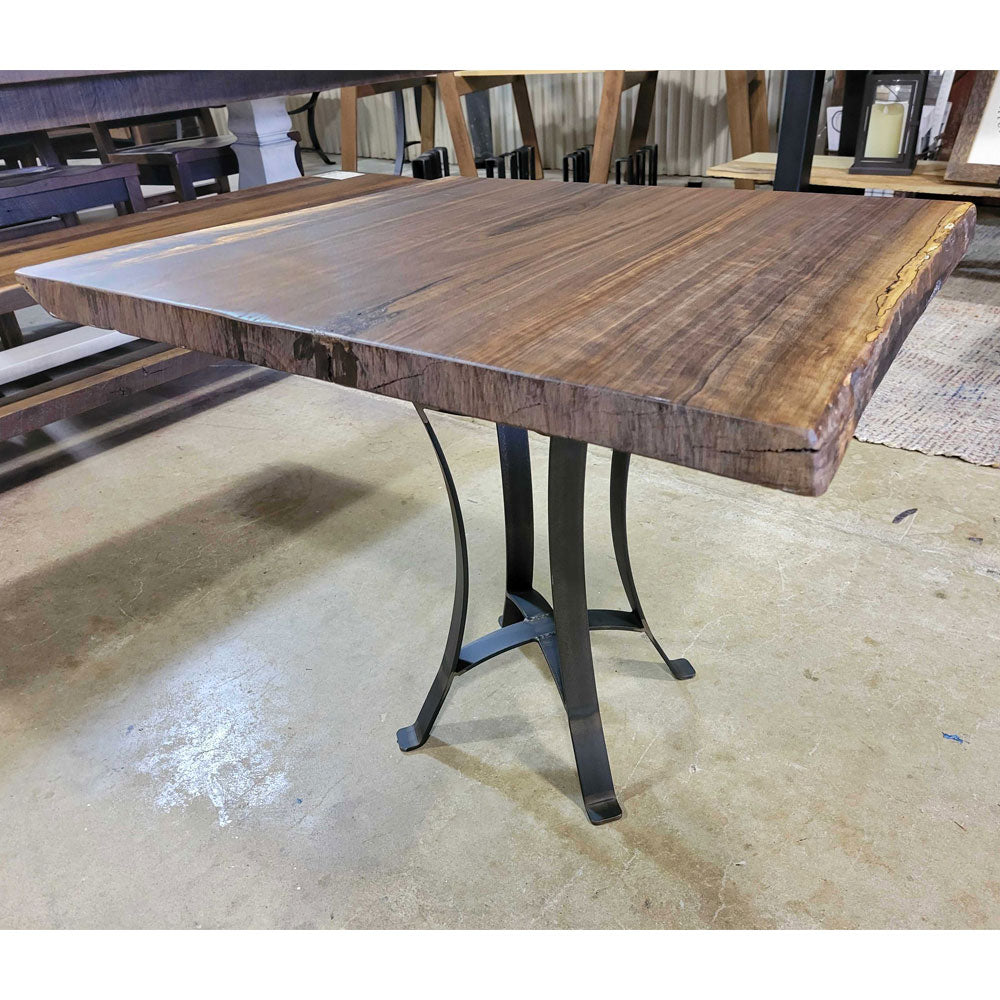 18" Rustic Walnut Live Edge End Table