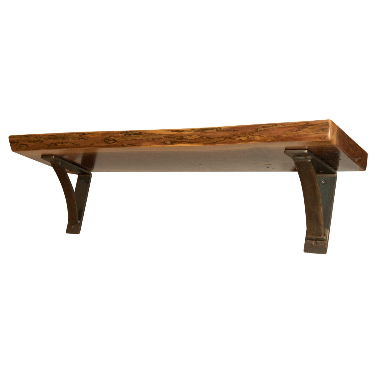 natural edge walnut shelf