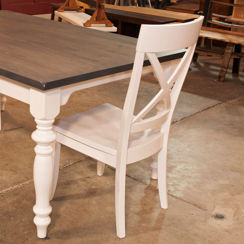 white farmhouse dining chair