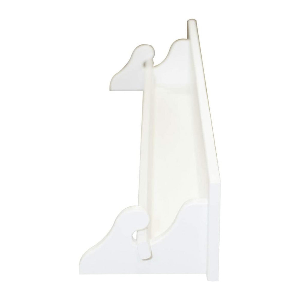White Quilt rack shelf